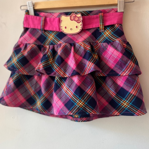Hello Kitty Kids Skort Hello Kitty Buckle Belt Size Small - Picture 8 of 10